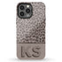 Boho Leopard 3D Initials iPhone Case